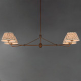 Maxim - 18414OWWBR - Four Light Chandelier - Dunbridge - Weathered Brass