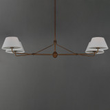 Maxim - 18414OFWBR - Four Light Chandelier - Dunbridge - Weathered Brass