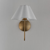 Maxim - 18100WTNAB - One Light Wall Sconce - Saxon - Natural Aged Brass