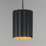 Maxim - 18054BKGL - One Light Pendant - Primrose - Gold Leaf
