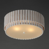Maxim - 14459WWTEC - Two Light Flush Mount - Satori - Ecru