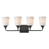 Maxim - 12884SWBK - Four Light Bath Vanity - Hudson - Black