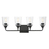 Maxim - 12884CLBK - Four Light Bath Vanity - Hudson - Black