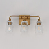 Maxim - 12883CLNAB - Three Light Bath Vanity - Hudson - Natural Aged Brass