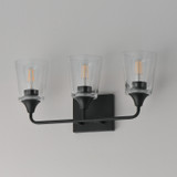 Maxim - 12883CLBK - Three Light Bath Vanity - Hudson - Black