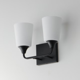 Maxim - 12882SWBK - Two Light Bath Vanity - Hudson - Black