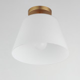 Maxim - 12880SWNAB - One Light Semi-Flush Mount/Pendant - Hudson - Natural Aged Brass