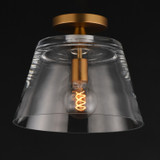 Maxim - 12880CLNAB - One Light Pendant - Hudson - Natural Aged Brass