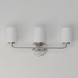 Maxim - 12693WTSN - Three Light Bath Vanity - Durham - Satin Nickel