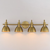 Maxim - 12344SBR - Four Light Wall Sconce - Dusk - Satin Brass