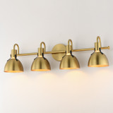 Maxim - 12344SBR - Four Light Wall Sconce - Dusk - Satin Brass