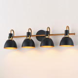 Maxim - 12344BKAB - Four Light Wall Sconce - Dusk - Black / Antique Brass