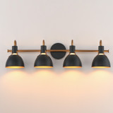Maxim - 12344BKAB - Four Light Wall Sconce - Dusk - Black / Antique Brass