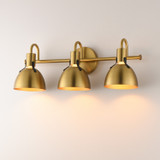 Maxim - 12343SBR - Three Light Wall Sconce - Dusk - Satin Brass