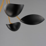 Maxim - 10825BKNAB - Five Light Chandelier - Maris - Black / Natural Aged Brass