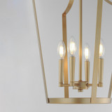 Maxim - 10424NAB - Four Light Pendant - Arden - Natural Aged Brass
