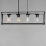 Maxim - 10288CLBK - Four Light Linear Pendant - Lateral - Black