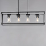 Maxim - 10288CLBK - Four Light Linear Pendant - Lateral - Black