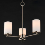Maxim - 10287SWSN - Three Light Chandelier - Lateral - Satin Nickel
