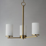 Maxim - 10287SWSBR - Three Light Chandelier - Lateral - Satin Brass