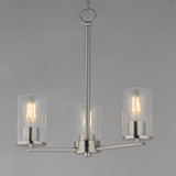 Maxim - 10287CLSN - Three Light Chandelier - Lateral - Satin Nickel