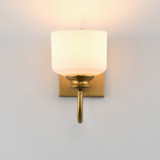 Maxim - 21491WTNAB - One Light Wall Sconce - Bisque - Natural Aged Brass