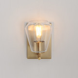 Maxim - 21331CLNAB - One Light Wall Sconce - Geode - Natural Aged Brass