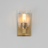 Maxim - 21381CLNAB - One Light Wall Sconce - Cubos - Natural Aged Brass