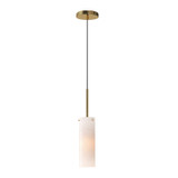 Maxim - 10511MRNAB - One Light Pendant - Blizzard - Natural Aged Brass