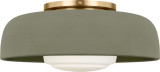 Visual Comfort Studio - SCRJFM169EBSSSOEG - One Light Flush Mount - Liora - Estate Brass