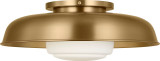 Visual Comfort Studio - SCRJFM169EBSOEG - One Light Flush Mount - Liora - Estate Brass