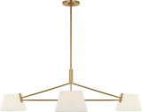 Visual Comfort Studio - SCRJCH198EBSWL - Three Light Chandelier - Hale - Estate Brass