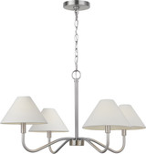 Visual Comfort Studio - DJC1194BN - Four Light Chandelier - Eldon - Brushed Nickel
