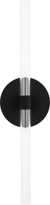 Visual Comfort Studio - SLW1092MBK - LED Wall Sconce - Silas - Midnight Black | Midnight Black