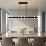 Visual Comfort Studio - SLC11120MBK - LED Linear Pendant - Silas - Midnight Black | Midnight Black