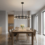 Visual Comfort Studio - SLC11032MBK - LED Chandelier - Silas - Midnight Black | Midnight Black