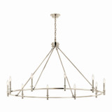Kichler - 52707PN - Ten Light Chandelier - Carrick - Polished Nickel