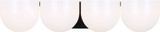 Visual Comfort Studio - LXV1004AI - Four Light Bath - Cheverny - Aged Iron | Aged Iron