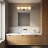 Visual Comfort Studio - LXV1004AI - Four Light Bath - Cheverny - Aged Iron | Aged Iron