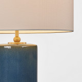 Visual Comfort Studio - KST1241DOC - One Light Table Lamp - Lauren - Deep Ocean Crackle | Deep Ocean Crackle