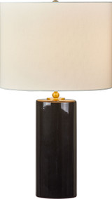 Visual Comfort Studio - KST1241CBK - One Light Table Lamp - Lauren - Black Ceramic | Black Ceramic