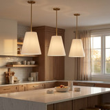 Visual Comfort Studio - KSP1213BBS - Three Light Hanging Shade - Beauvoir - Burnished Brass | Burnished Brass