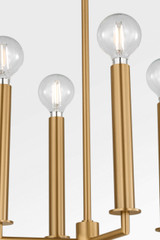 Visual Comfort Studio - KSC1204MBK - Four Light Lantern - Carlyle - Midnight Black | Burnished Brass