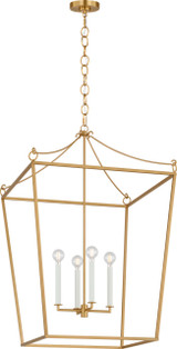 Visual Comfort Studio - KSC1204BBS - Four Light Lantern - Carlyle - Burnished Brass | Burnished Brass