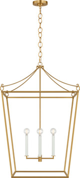 Visual Comfort Studio - KSC1204BBS - Four Light Lantern - Carlyle - Burnished Brass | Burnished Brass