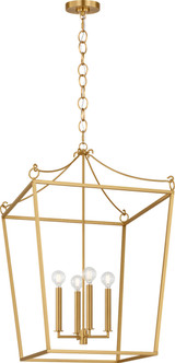 Visual Comfort Studio - KSC1194BBS - Four Light Lantern - Carlyle - Burnished Brass | Burnished Brass