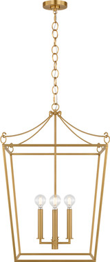 Visual Comfort Studio - KSC1174BBS - Four Light Lantern - Carlyle - Burnished Brass | Burnished Brass