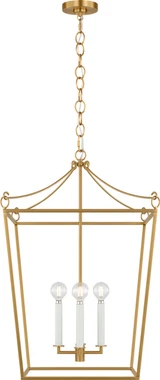 Visual Comfort Studio - KSC1174BBS - Four Light Lantern - Carlyle - Burnished Brass | Burnished Brass