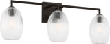 Visual Comfort Studio - HV1003AI - Three Light Bath - Serafina - Aged Iron | Aged Iron