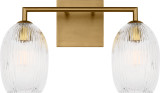 Visual Comfort Studio - HV1002BBS - Two Light Bath - Serafina - Burnished Brass | Burnished Brass